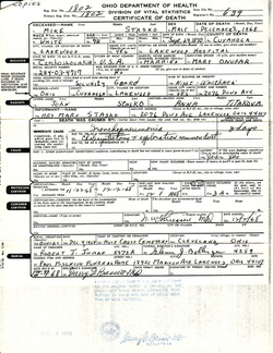 Death Certificate Stasko Mike 2