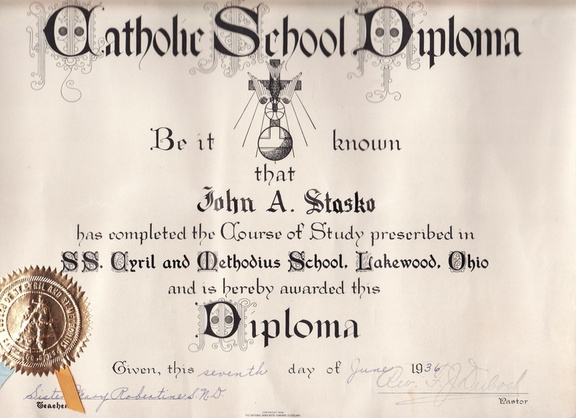 Diploma Stasko John A