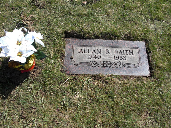Gravestone Faith Allen F