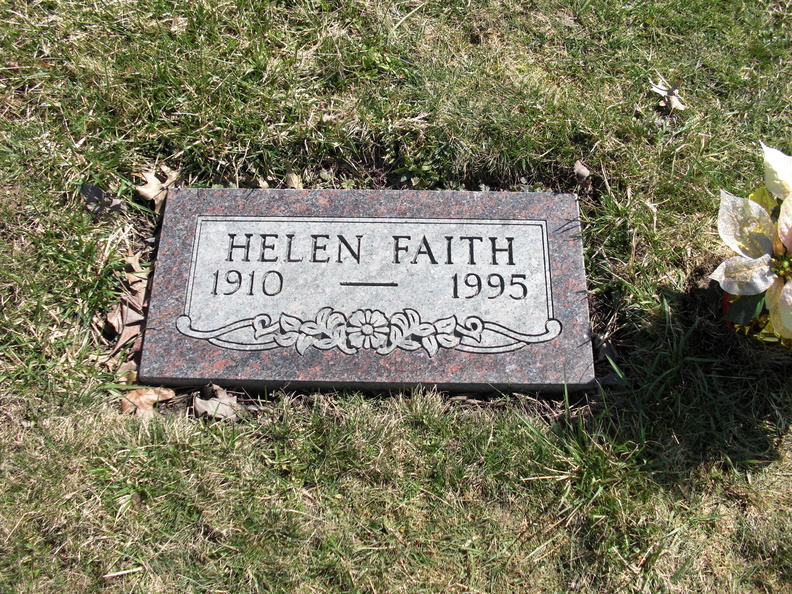 Gravestone Faith Helen